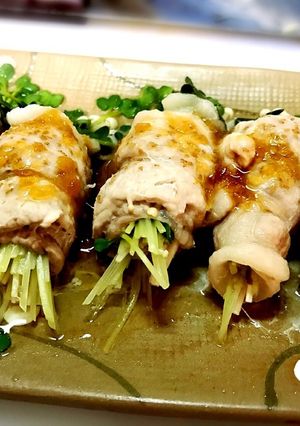 カイワレとえのきの豚巻き-レシピのメイン写真