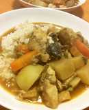 圧力鍋でいなだのお魚和風カレー