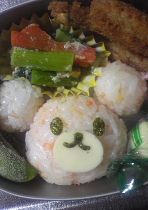 年中■お弁当(クマ)-レシピのメイン写真