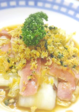 白菜のコンソメスープ❤カリカリ香草パン粉-レシピのメイン写真