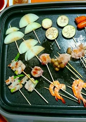 肉巻き鉄板串焼き-レシピのメイン写真