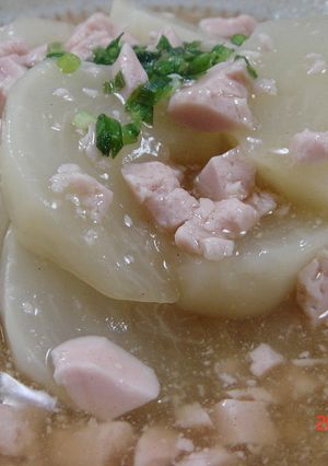 カブと魚肉ソーセージの簡単あんかけ-レシピのメイン写真