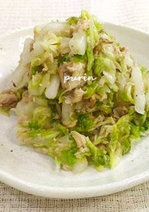 白菜消費に！白菜とサバ水煮缶のサラダ-レシピのメイン写真