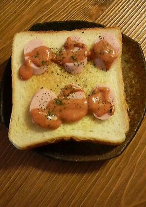 おさかなオーロラトースト-レシピのメイン写真