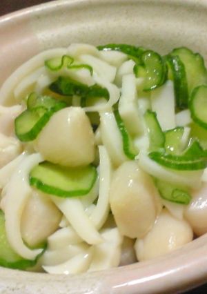 サッとお通し❤小柱と蒲鉾の酢味噌和え-レシピのメイン写真