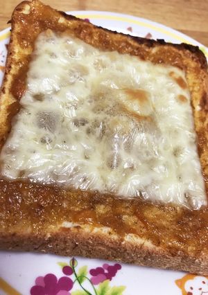 ハマるお味☆柿みそチーズトースト-レシピのメイン写真
