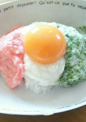 とろろの三色丼-レシピのメイン写真