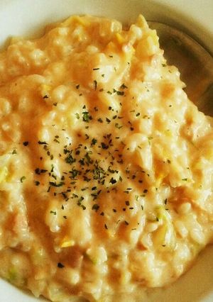 冷ご飯で！ツナと白菜のミルクリゾット-レシピのメイン写真