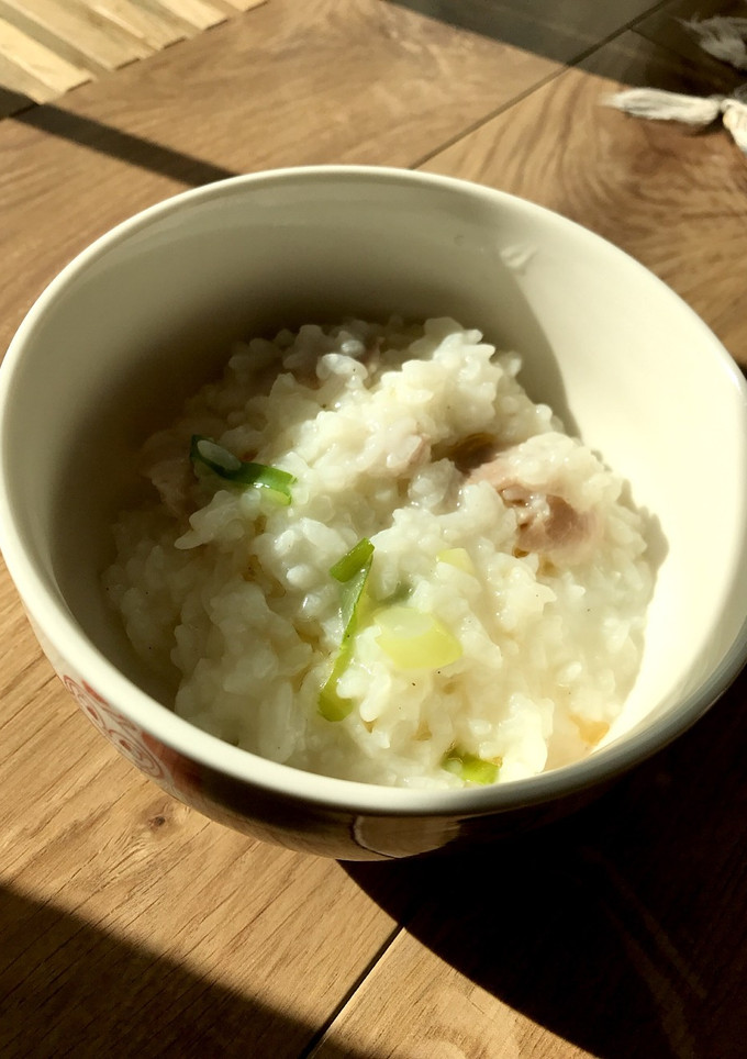 風邪に！豚肉と長ネギの簡単中華粥♡-レシピのメイン写真