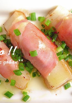 お餅の生ハム巻き♪-レシピのメイン写真