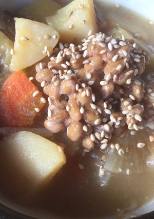 ズルズル食べたい！納豆豚汁-レシピのメイン写真