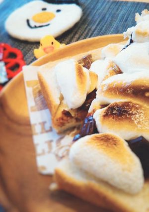 魅惑のシナモンバナナマシュマロトースト☆-レシピのメイン写真