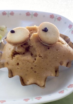 まっくろくろすけ むしパン【葛尾村の給食-レシピのメイン写真