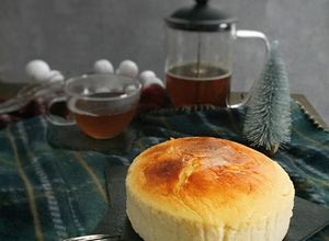 クリチ無しチェダーでスフレチーズケーキ-レシピのメイン写真