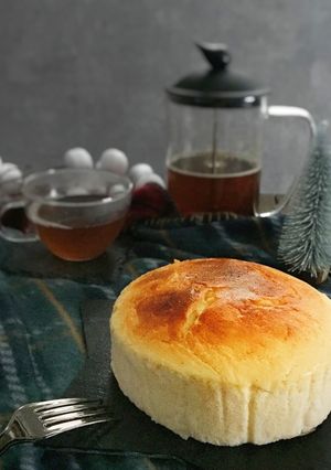 クリチ無しチェダーでスフレチーズケーキ-レシピのメイン写真