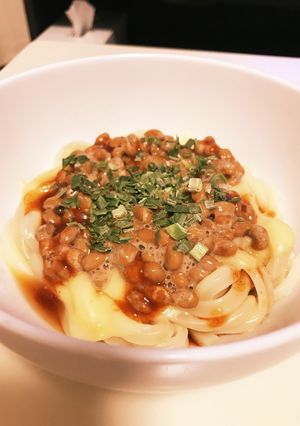 簡単♡とろーり納豆キムチうどん♡-レシピのメイン写真