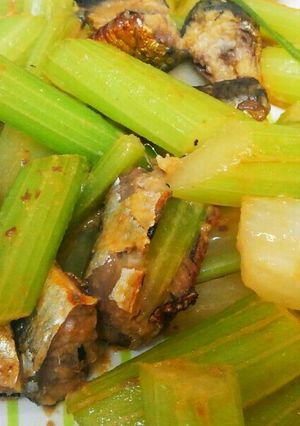 セロリと鰯の味噌炒め-レシピのメイン写真