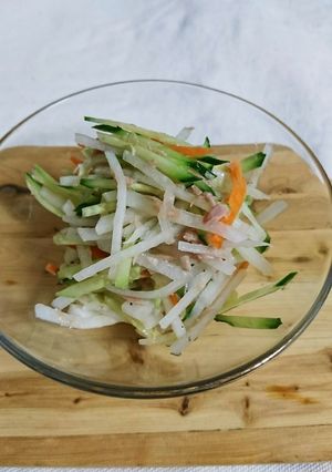 ツナ缶と大根と胡麻油めっちゃ合うよ-レシピのメイン写真