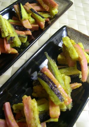 おさかなソーセージとナスのカレー焼き-レシピのメイン写真