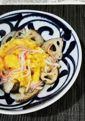 レンコンと卵のあんかけ-レシピのメイン写真