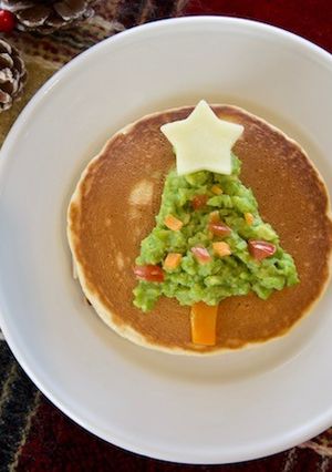 クリスマスツリー★オープンパンケーキ-レシピのメイン写真