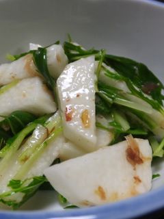 水菜と長芋のおかか和え-レシピのメイン写真