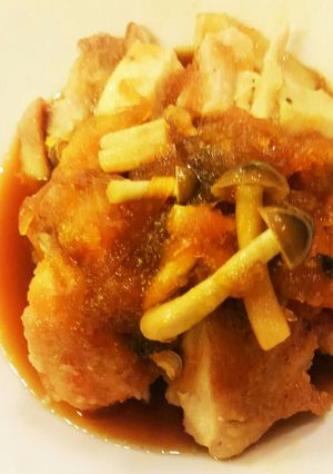 鶏胸もも肉のオニオンソース添えゆりさん風-レシピのメイン写真
