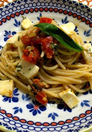 モッツァレラトマトの冷製パスタ-レシピのメイン写真