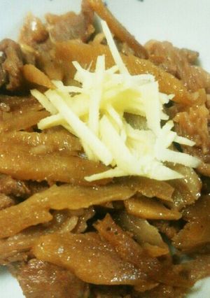 牛コマとゴボウのしぐれ煮(甘辛味)-レシピのメイン写真