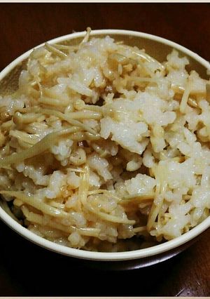 簡単！えのき炊き込みご飯-レシピのメイン写真