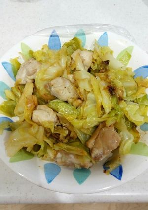 鶏肉とキャベツの蒸し焼き【覚書き】-レシピのメイン写真