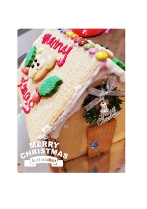 クリスマスクッキーのお菓子の家-レシピのメイン写真