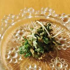 รูปของ 常備菜 春菊の糠和え