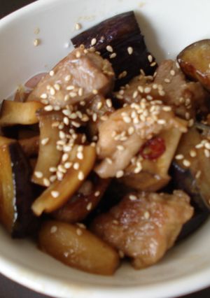 鶏肉となすとエリンギのピリ辛炒め-レシピのメイン写真