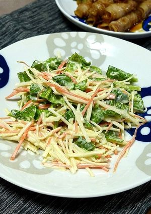 簡単！大根とほうれん草の鉄骨サラダ-レシピのメイン写真