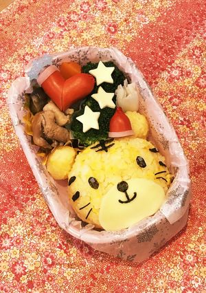 キャラ弁♡しまじろうサンタ-レシピのメイン写真