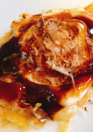 ポテサラリメイクお好み焼き-レシピのメイン写真