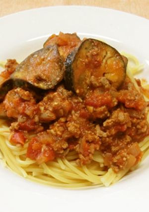 ミートソースパスタ-レシピのメイン写真
