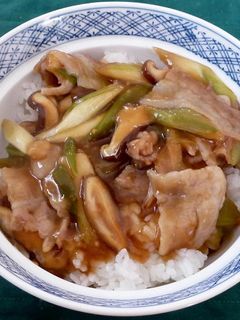 豚バラ肉の生姜風味あんかけ丼-レシピのメイン写真
