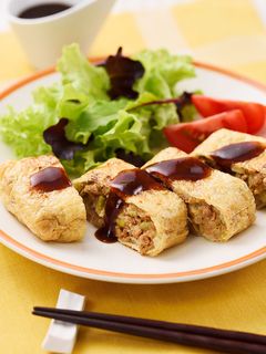 大豆のお肉で!油揚げメンチカツ-レシピのメイン写真