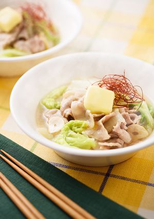 みそバターが絶品！白菜と豚バラのさっと煮-レシピのメイン写真