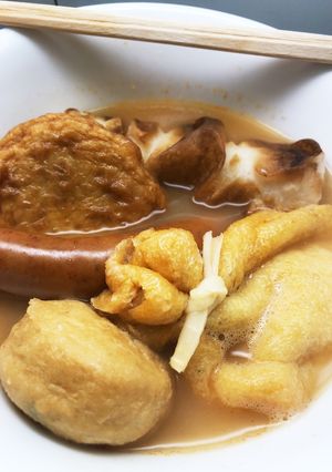 簡単！鍋キューブピリ辛鶏白湯おでん-レシピのメイン写真
