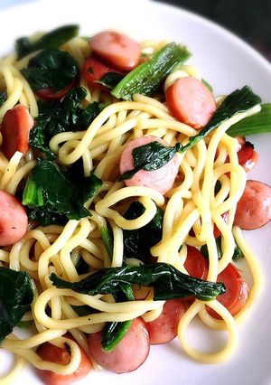 簡単！ちゃんぽん麺の和風マヨスパゲティ-レシピのメイン写真