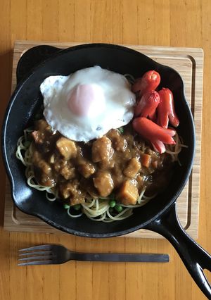 頑張るわが子に！インディアンスパゲッティ-レシピのメイン写真