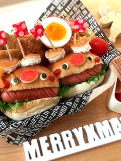 簡単♩トナカイ☆ホットドッグ☆クリスマス 〈クリスマス〉食いしん坊