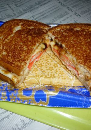 カニかま＋チーズのホットサンド-レシピのメイン写真