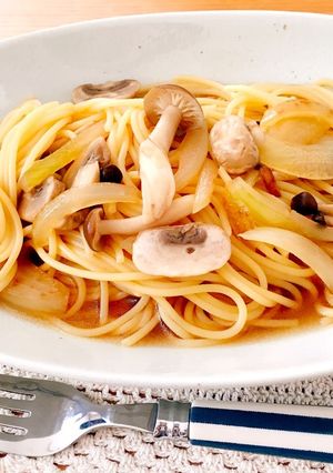 きのこの和風スープパスタ-レシピのメイン写真
