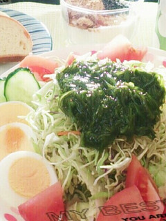 カット野菜にメカブ-レシピのメイン写真