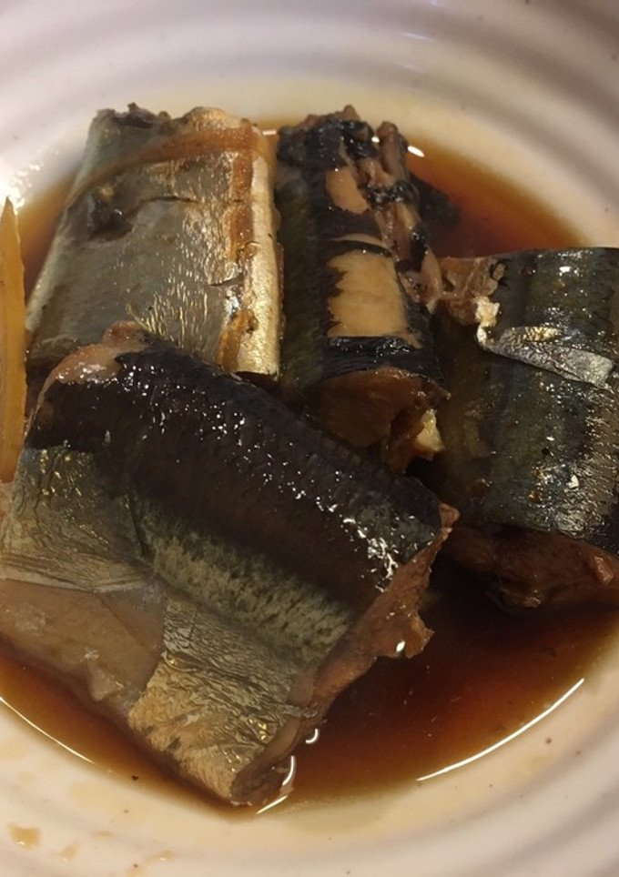 超簡単♪骨までパクパクさんまの煮付け-レシピのメイン写真