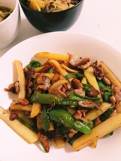豚肉じゃがピーマンの中華炒め-レシピのメイン写真